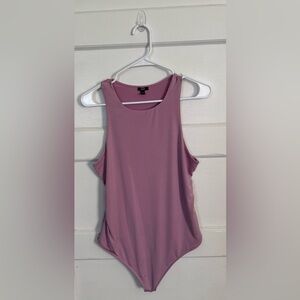 Express Mauve Scoop Neck Bodysuit